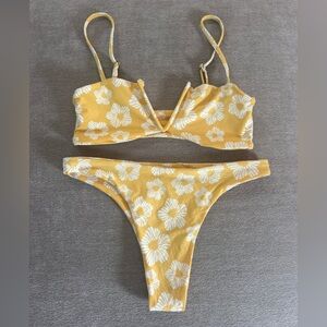 Yellow Hibiscus Bikini